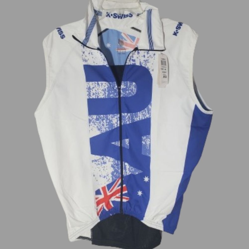 NEW K-Swiss Australia Cycling Wind Vest Large